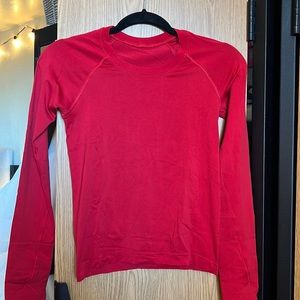Long sleeve red swiftly tech shirt